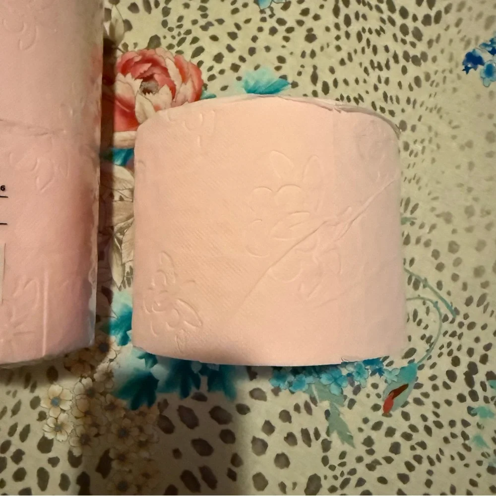 IKEA 4 Pack of Beautiful Pink Toilet Paper NOW DISCONTINUED New